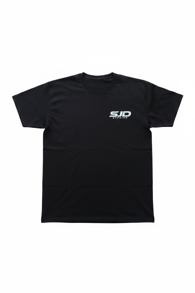 Black T-Shirt – Front & Back Logo